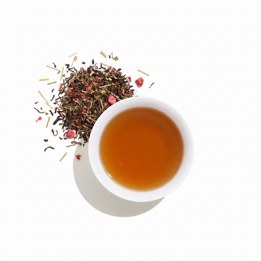 Strawberry Japanese Black Tea の茶葉